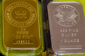 Gold and Silber 1 oz bars 